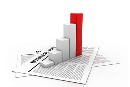 Business news and graph