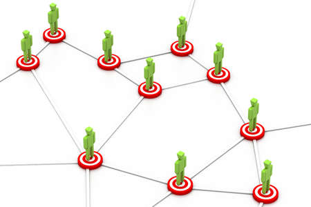 Target Business networkの写真素材