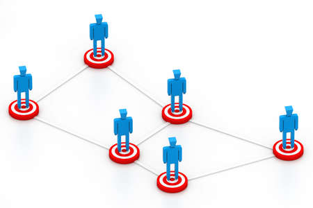 Target Business networkの写真素材