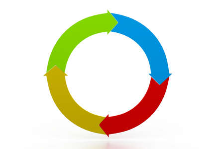 Colorful arrows  recycle concept