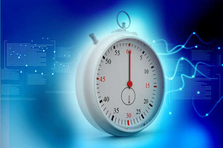 chrome stopwatch on abstract  background	