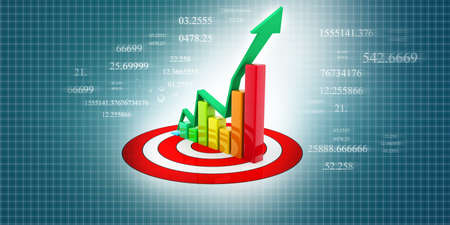 Business target abstract background 	