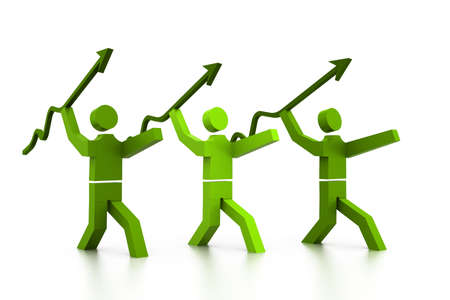 Teamwork conceptの写真素材