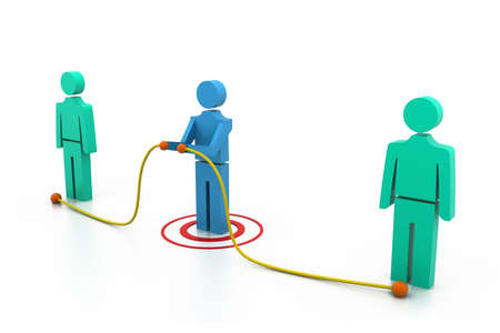 Connecting peopleの写真素材