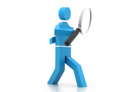 Man searchingの写真素材