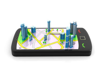Smart phone Street Map
