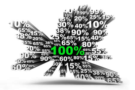 percentagesの写真素材