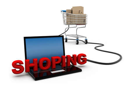 Shopping onlineの写真素材