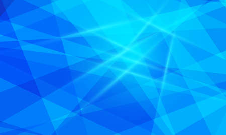 Abstract background with geometric blue shapes composition and light. Vector illustrationのイラスト素材