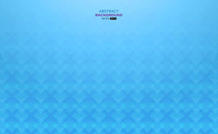 Geometric shape gradient on blue abstract background. Vector illustrationのイラスト素材