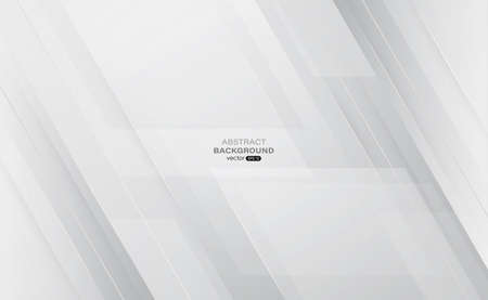 Gray geometric background. Abstract geometric shapes with lines and light composition. Vector illustrationのイラスト素材