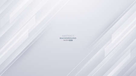 Abstract dynamic white geometric with gray gradient background. Vector illustrationのイラスト素材