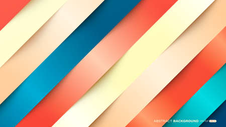 Colorful abstract background with gradient diagonal light and shadow. Vector illustrationのイラスト素材