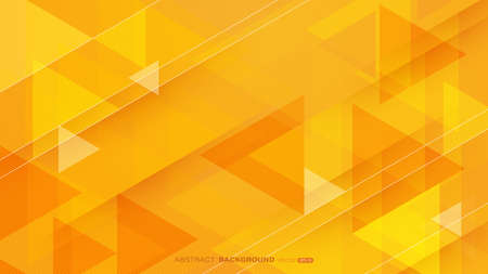 Geometric orange abstract background with triangle shapes, lines stripe. Vector illustrationのイラスト素材