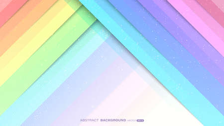 Abstract dynamic colorful shape and shadow with line stripe and grunge texture background. Vector illustrationのイラスト素材