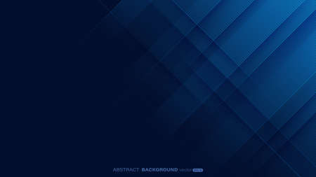 Abstract blue line stripes with light and shadow on dark blue background. Vector illustrationのイラスト素材