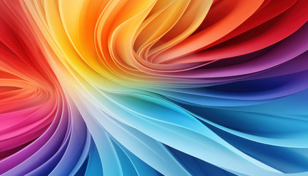 Colorful abstract background with colored curves and multilayered texture. Generative AIの素材