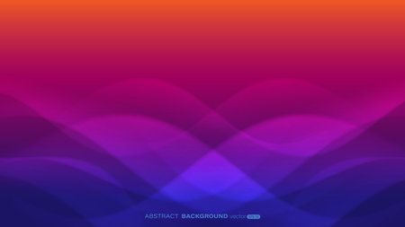 Colorful wave abstract background. Fluid shapes composition. Vector illustrationのイラスト素材