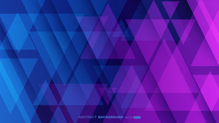 Geometric abstract background with blue and pink Triangle shape and lines. Vector illustrationのイラスト素材