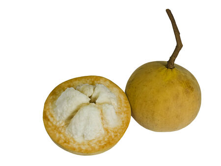 San-to fruit is a tropical fruit in asia area on isolate white blackgroundの写真素材