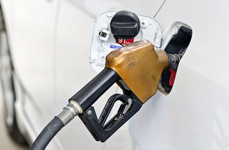 Fuel up the gasoline at the station