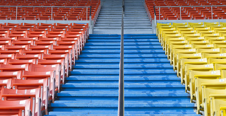 Pathway,between stadium seatsのeditorial素材