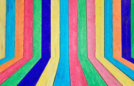 Colorful of wood ice cream stick texture background.の写真素材