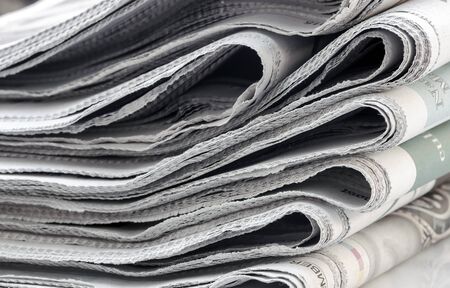 newspapers in close up view,の写真素材