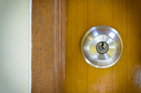  stainless steel round ball door knobの写真素材