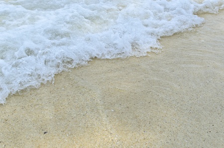 Sand beach and waveの写真素材