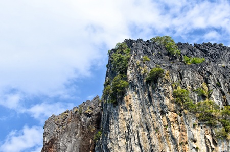 cliff at koh ma island,trang province,thailandの写真素材