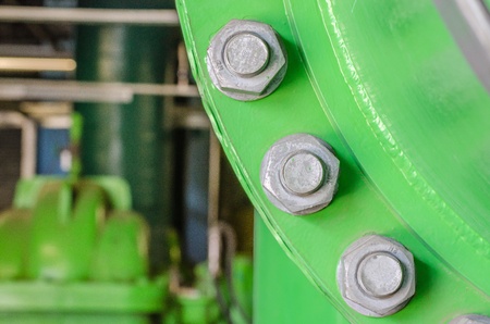 flange nut and boltの写真素材