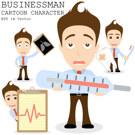 Businessman cartoon character のイラスト素材