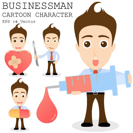 Businessman cartoon character のイラスト素材