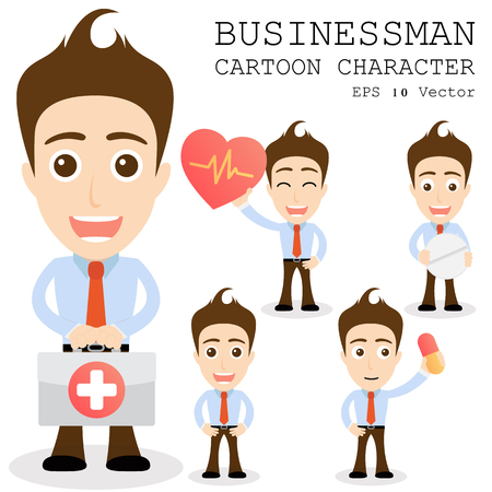 Businessman cartoon character のイラスト素材