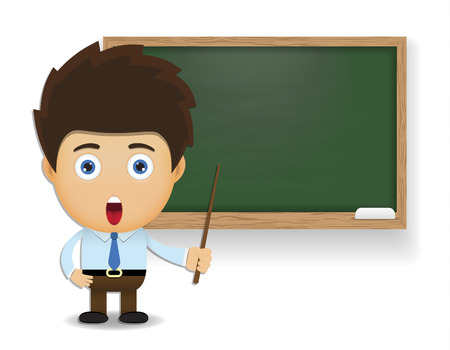 teacher cartoon character のイラスト素材