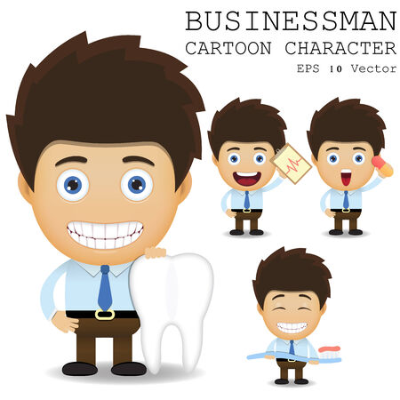 Businessman cartoon character のイラスト素材