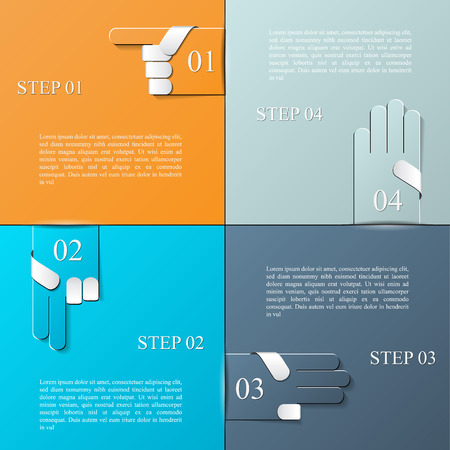 Infographic design template vector のイラスト素材