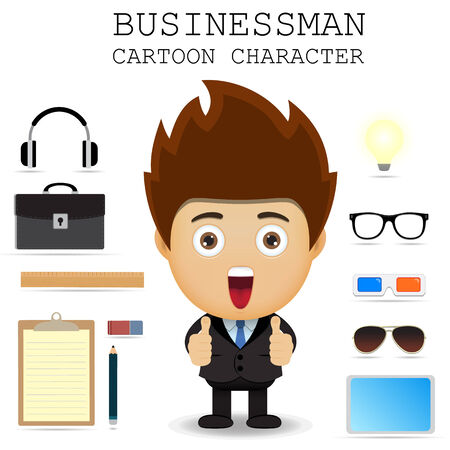 Businessman cartoon character のイラスト素材