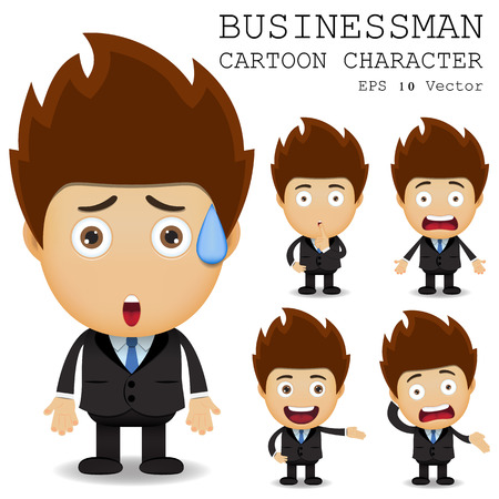 Businessman cartoon characterのイラスト素材