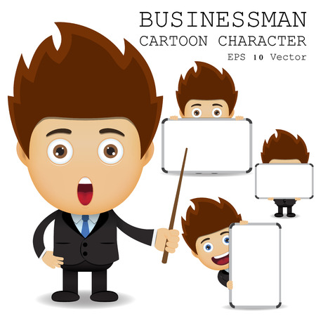 Businessman cartoon character のイラスト素材