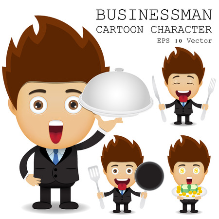Businessman cartoon character のイラスト素材
