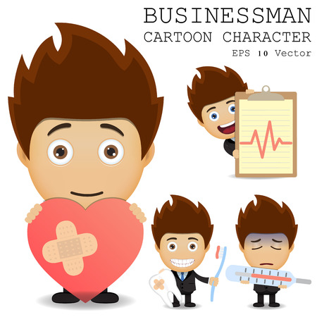 Businessman cartoon character のイラスト素材