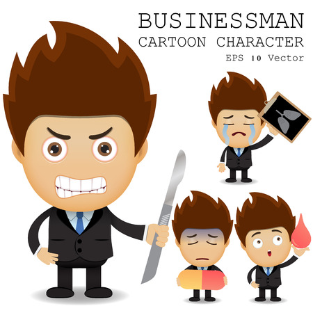 Businessman cartoon character のイラスト素材