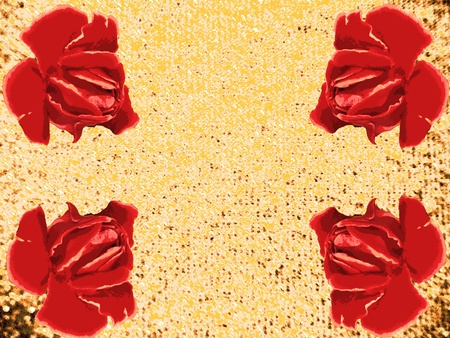 flowery postcardの写真素材