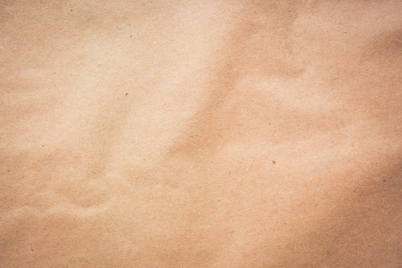 Brown craft paper folded for backgroundの写真素材