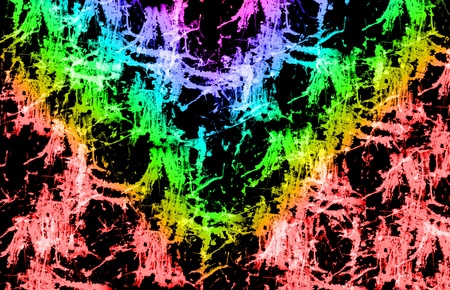 Neon grunge pattern on black background.の写真素材