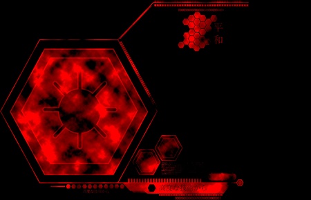 Red Honey Comb Abstractの写真素材