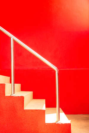 Steps within the red roomの写真素材