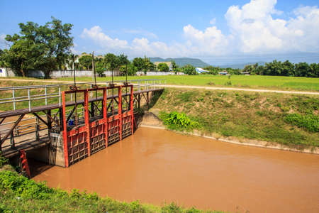 Floodgates for agricultureの写真素材